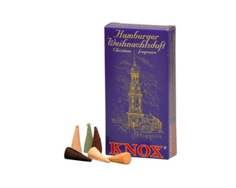 Knox "Hamburg Mix" Incense Cones: 24 ct, For German Smokers, etc - Direct From Germany
