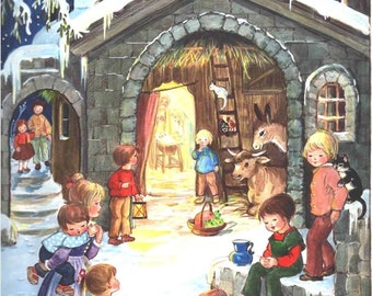 German Advent Calendar - At The Stable