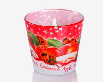 Christmas Spices with cinnamon and apple, Scented Candle, By Bartek  - Direct From Poland
