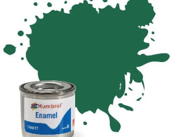 Humbrol Enamel Model Paint: Dark Green, Matte, Shade #30 - 14 ml tinlet