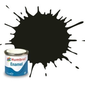 Humbrol Model Paint: Dark Green, Satin, Shade #163 - 14 ml tinlet