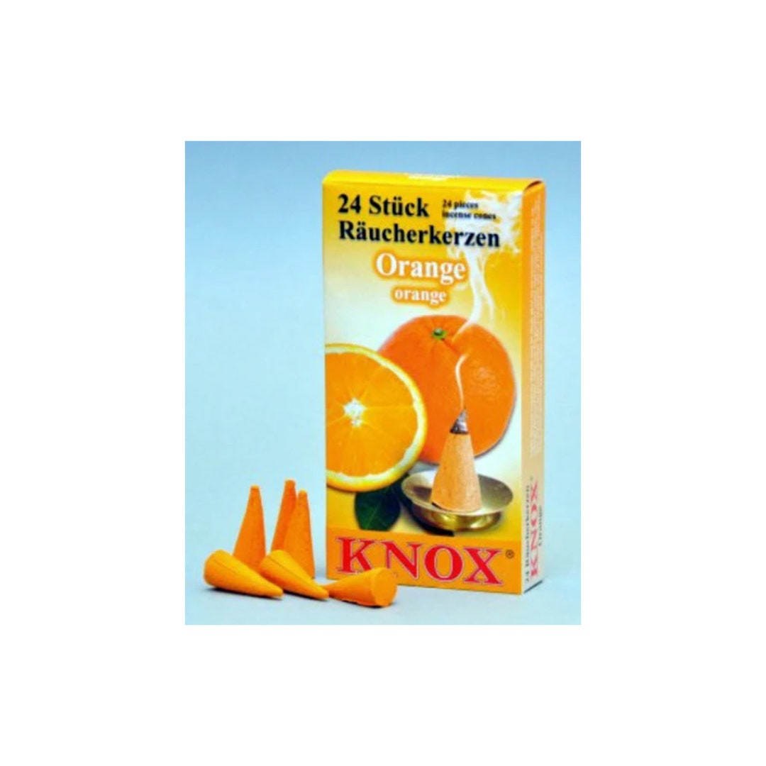 Knox orange Incense Cones 24 Ct, for German Smokers, Etc Direct From