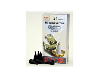 Knox "Opium" Incense Cones: 24 ct, For German Smokers, etc - Direct From Germany
