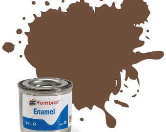Humbrol Enamel Model Paint: Chocolate, Matte, Shade #98 - 14 ml tinlet