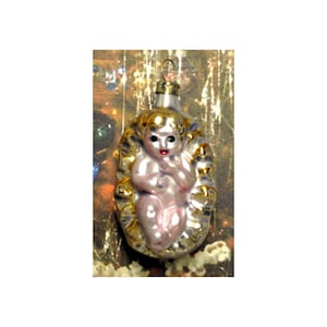 Christ Child - Hand Blown &quot;Vintage Look&quot; Glass Ornament from Lauscha, Germany