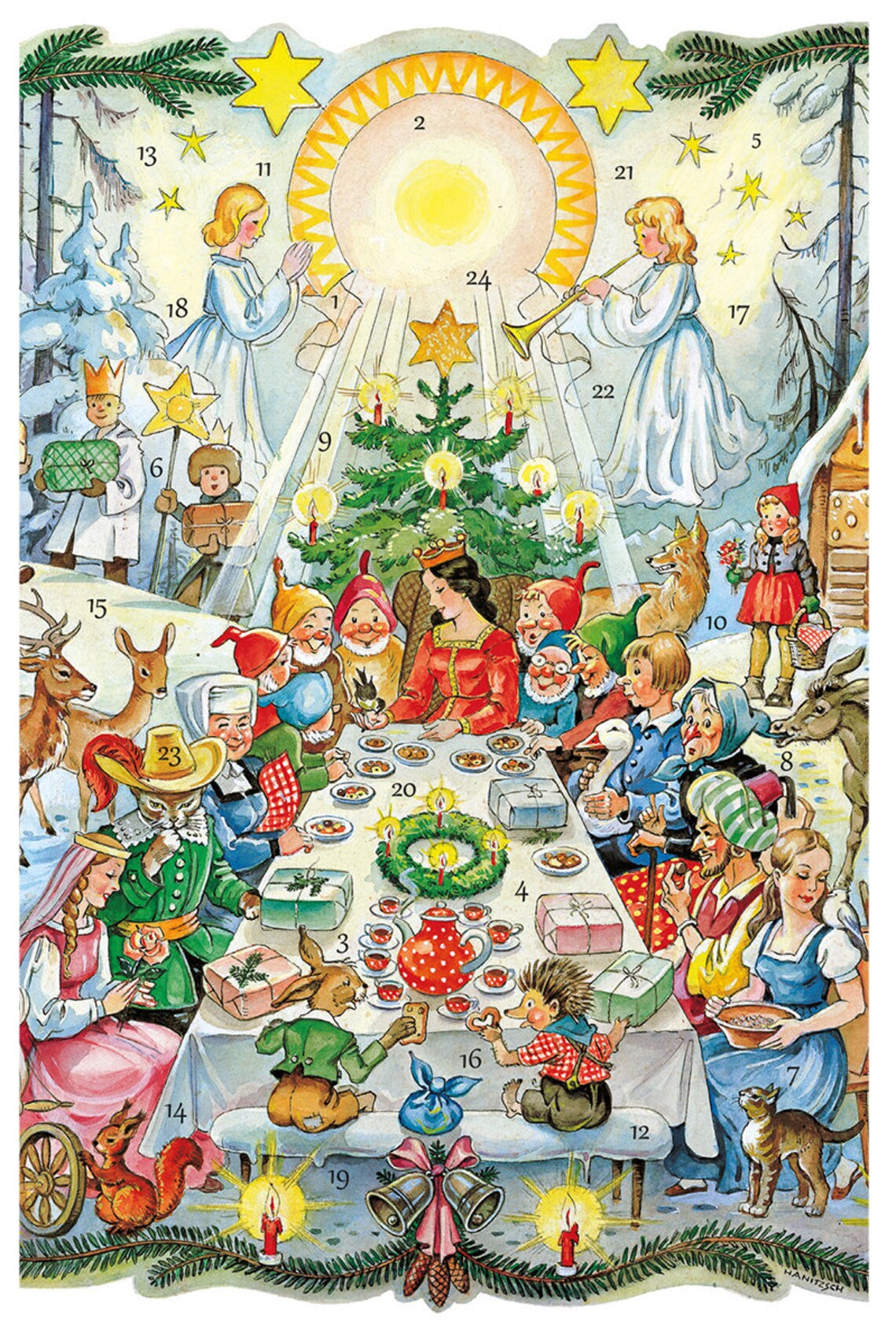 Alison Gardiner Wise Men Wax Christmas Advent Dinner Candle 12 Hours