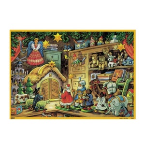 German Advent Calendar - Toy Shop Nativity