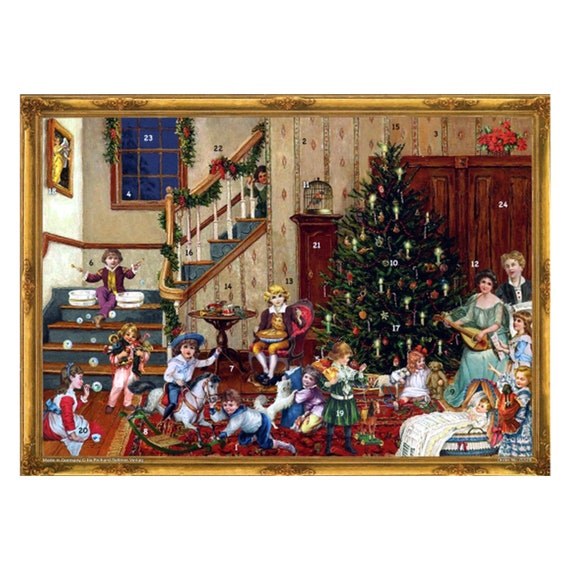 German Advent Calendar Victorian Christmas Day - Etsy