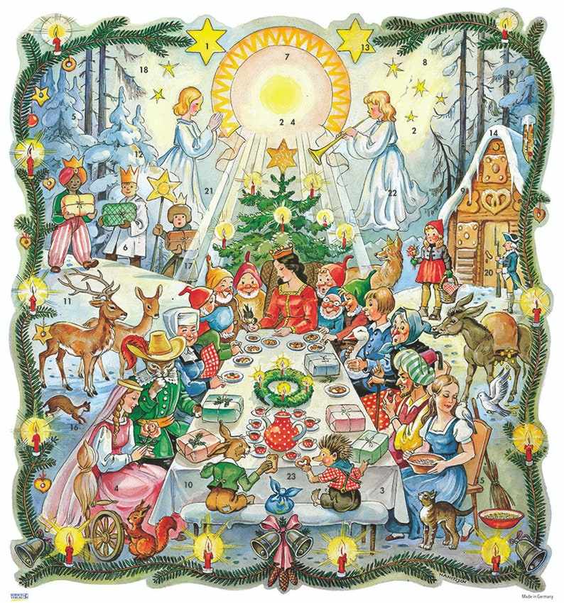 German Advent Calendar Once Upon A Time Etsy