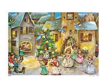 German Advent Calendar - Angels In Village