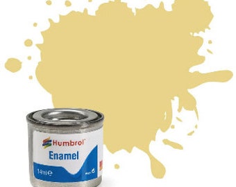 Humbrol Enamel Model Paint: Cream, Gloss, Shade #103 - 14 ml tinlet