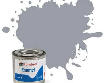 Humbrol Enamel Model Paint: Light Grey, Matte, Shade #64 - 14 ml tinlet