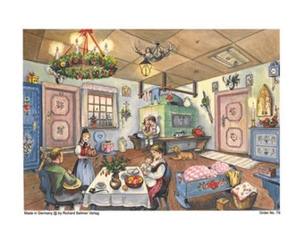 German Advent Calendar - Cozy Christmas Room