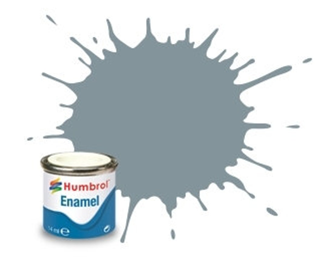 Humbrol Model Paint Steel Grey, Matte, Shade 87 14 Ml Tinlet Etsy