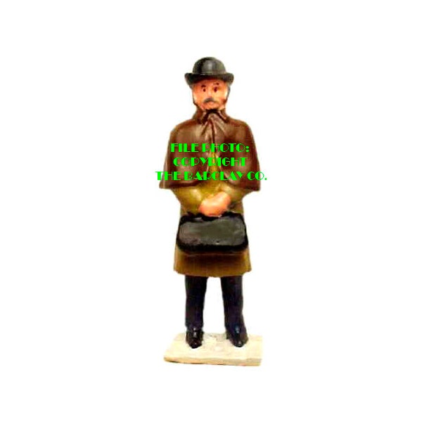 Victorian Doctor - Hand Cast Vintage Style Metal Figure For Christmas Village Or Model Railroad