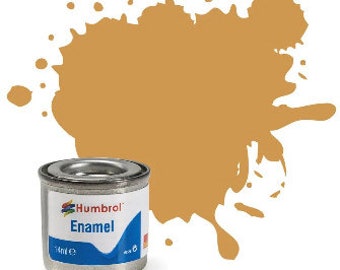 Humbrol Enamel Model Paint: Sand, Matte, Shade #63 - 14 ml tinlet