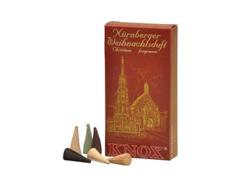 Knox "Nuremberg Mix" Incense Cones: 24 ct, For German Smokers, etc - Direct From Germany