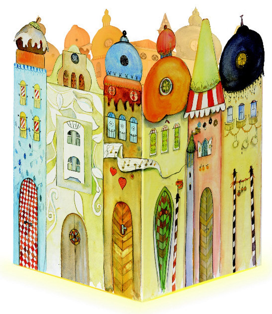 German Advent Calendar Stand Up Lantern glowing Town Etsy German Advent Calendar Stand Up Lantern glowing Town Etsy