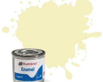 Humbrol Enamel Model Paint: Ivory, Gloss, Shade #41 - 14 ml tinlet