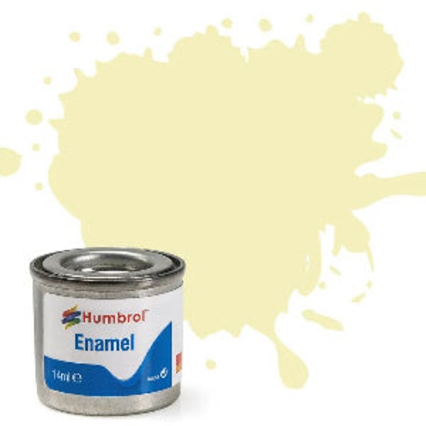 Humbrol Enamel Model Paint: Ivory, Gloss, Shade #41 - 14 ml tinlet