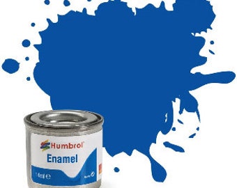 Humbrol Enamel Model Paint: French Blue, Gloss, Shade #14 - 14 ml tinlet