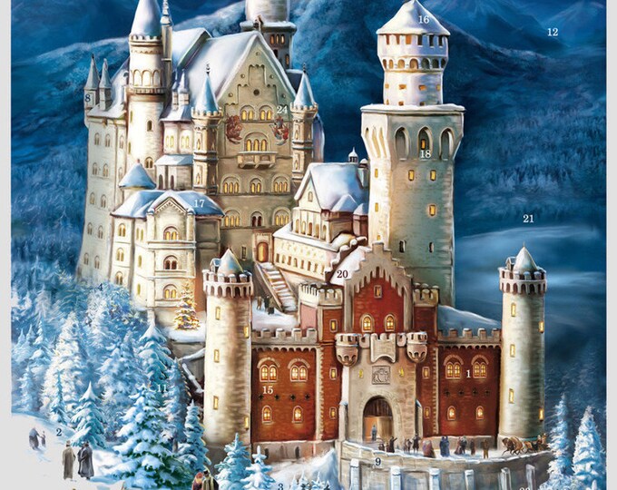 German Advent Calendar Neuschwanstein Castle Etsy