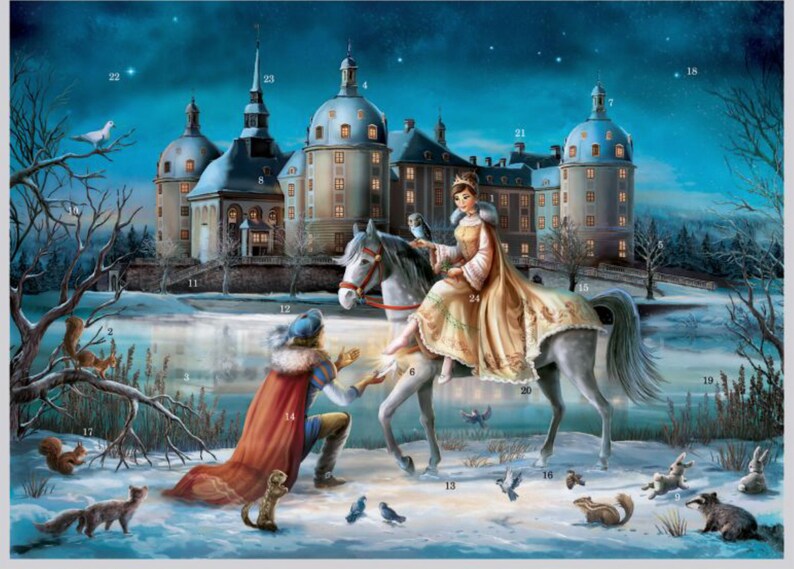 German Advent Calendar Cinderella Large Etsy