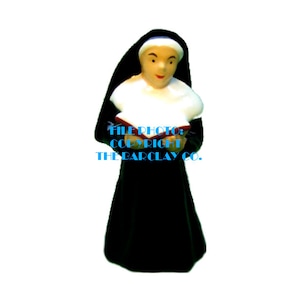 Nun Standing with Book - Hand Cast Vintage Style Metal Figure