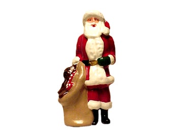 Christmas Holiday Santa & reindeer lead toy figures 2 styles PICK 1  M45-M46 