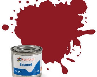 Humbrol Enamel Model Paint: Crimson, Gloss, Shade #20 - 14 ml tinlet
