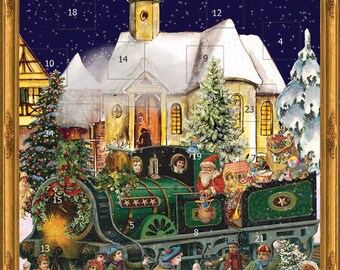 German Advent Calendar - Victorian Santa's Train Ride