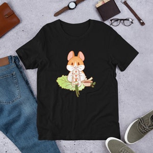 Goi Cuon Hamster Kurz || Vietnamesische Frühlingsrollen || Sommerrollen || Asiatische Vietnamesische Lebensmittel || Animal Graphic Tops - Ärmel Unisex T-Shirt