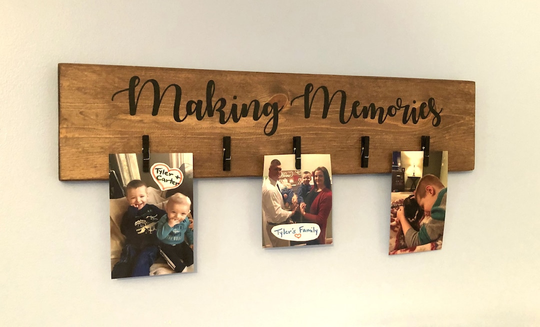 My Family Sign / Making Memories Sign / Family Photo Sign / Etsy