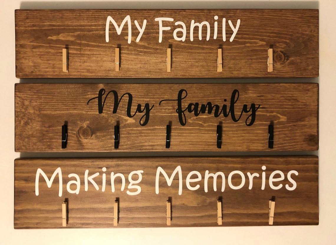 My Family Sign / Making Memories Sign / Family Photo Sign / Etsy