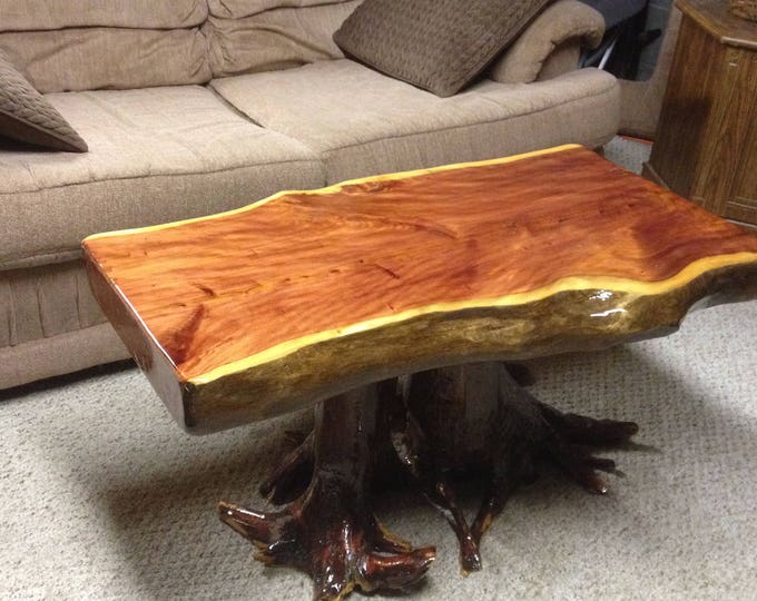 Rustic Coffee Table, Red Cedar, Red Cedar Coffee Table, Red Cedar