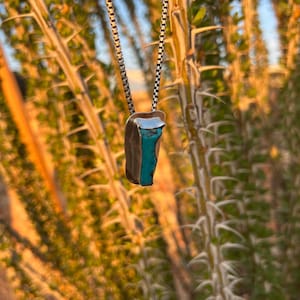 Sterling Silver Kingman Turquoise Pendant