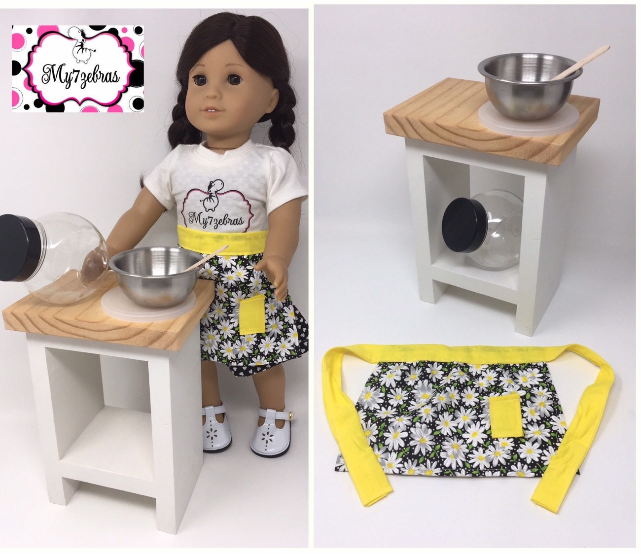 Free Shippimg Kiitchen Island Set For 18 Dolls Fits American Girl