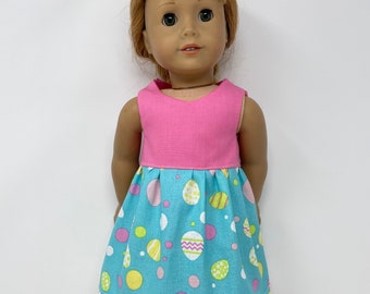 Easter Egg Print Dress for 18" American Girl Doll
