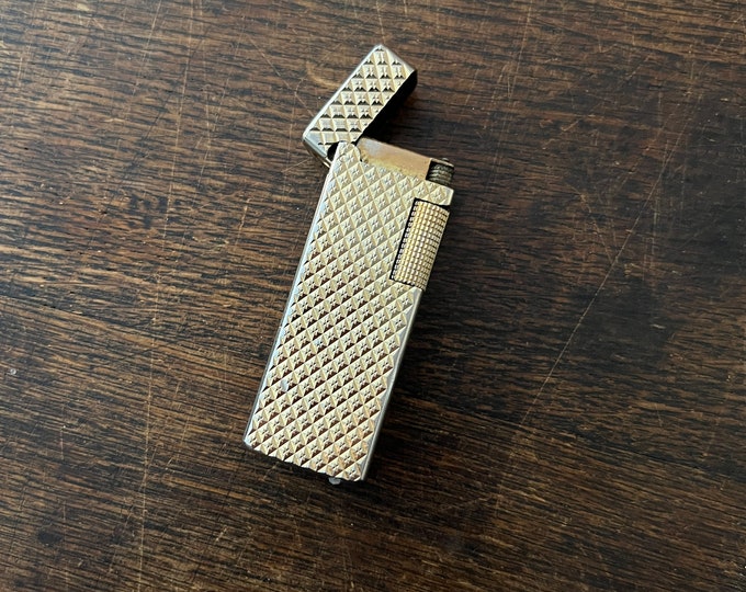 Colibri Japan Vintage Butane Lighter Working Antique Gold Color Lighter ...