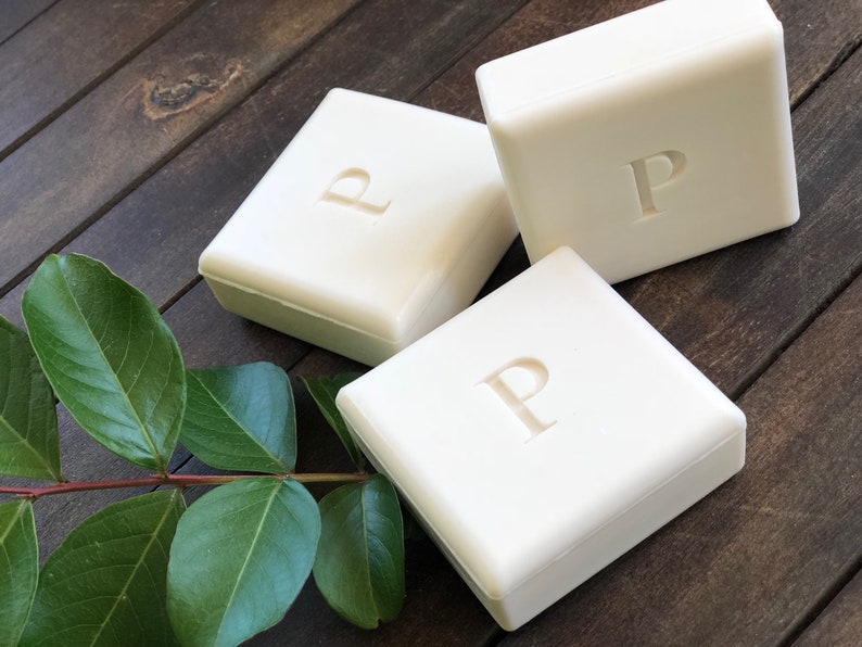 Monogrammed Square Bar Soap Set of 3 or 6 Etsy