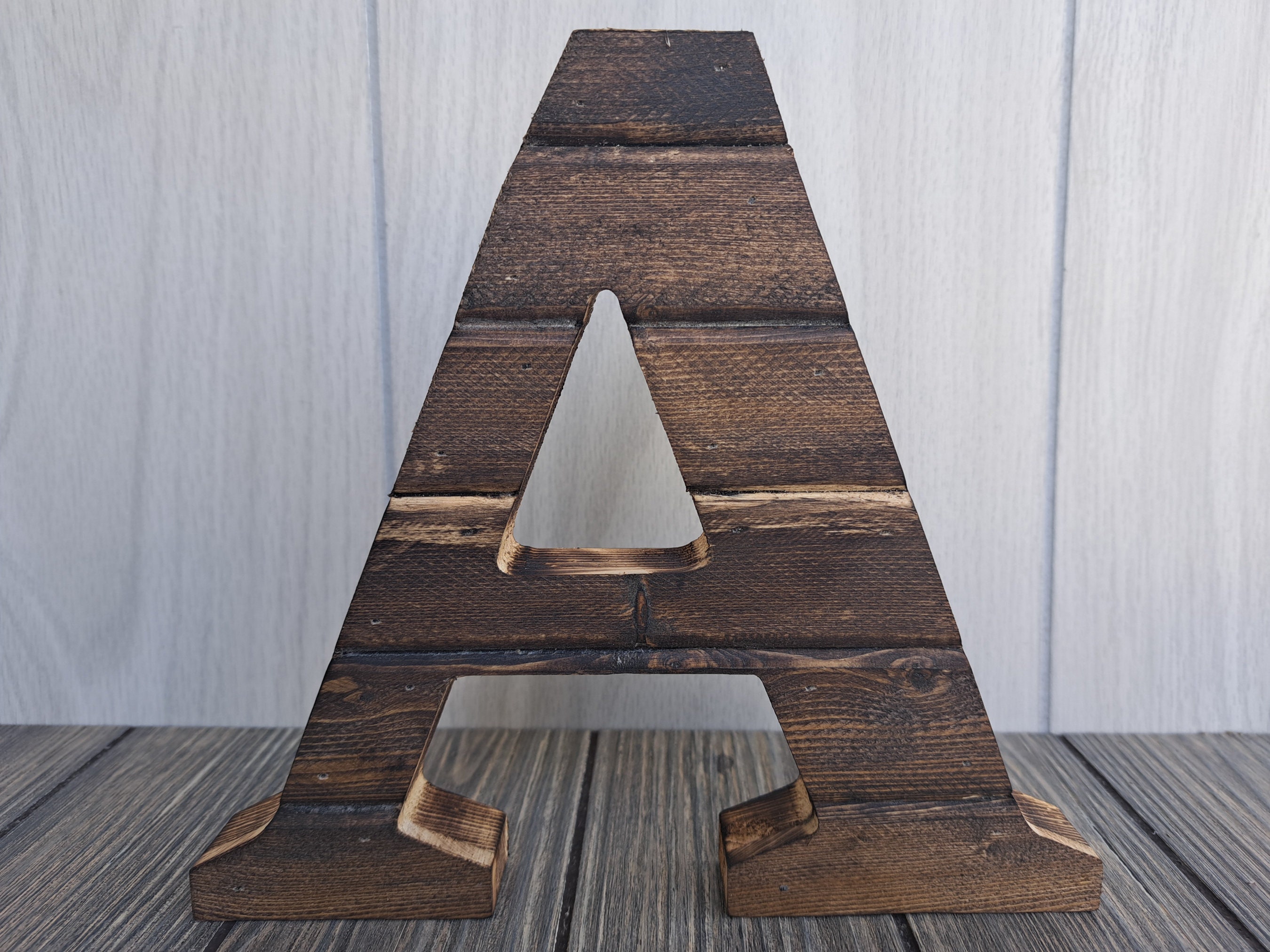  Wood Letters 4.3 Inch, White Unfinished Wood Letters for Graft,  Wooden Letters for Wall Decor, Standing Letters for Bedroom, Home,  Birthday, Party, DIY Graft (&)