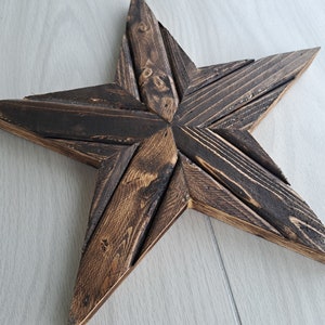 Rustic Barn Wood Star / Barn Wood Decor / Handmade Farmhouse Style Star / Standing Wooden Star / Star Wall Hanging