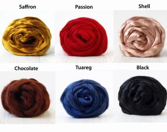 2 oz Tencel top Sliver Rove Fiber combed top roving spinning blending paper making plant fiber