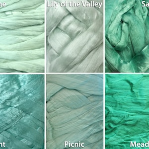 2 oz Viscose Rove Fiber Extra Fine Wet Felting Supply Spinning Roving tops doll hair Spin Fibers paper making textile supplies fibre