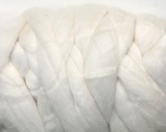 Baby Alpaca rove Natural White 2 - 8 ounces wool roving tops Natural Superfine Spinning Felting Fiber