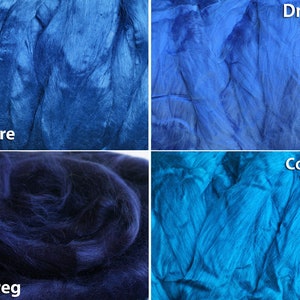 2 oz Viscose Fiber Extra Fine Wet Felting Supplies Spinning spin Fiber Roving rove tops doll hair  gray dark grey paper textile bamboo fibre
