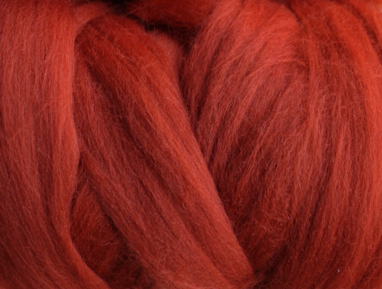 4 Oz 19 Micron Merino Wool Roving Extra Fine Rust Red Brown Felting ...