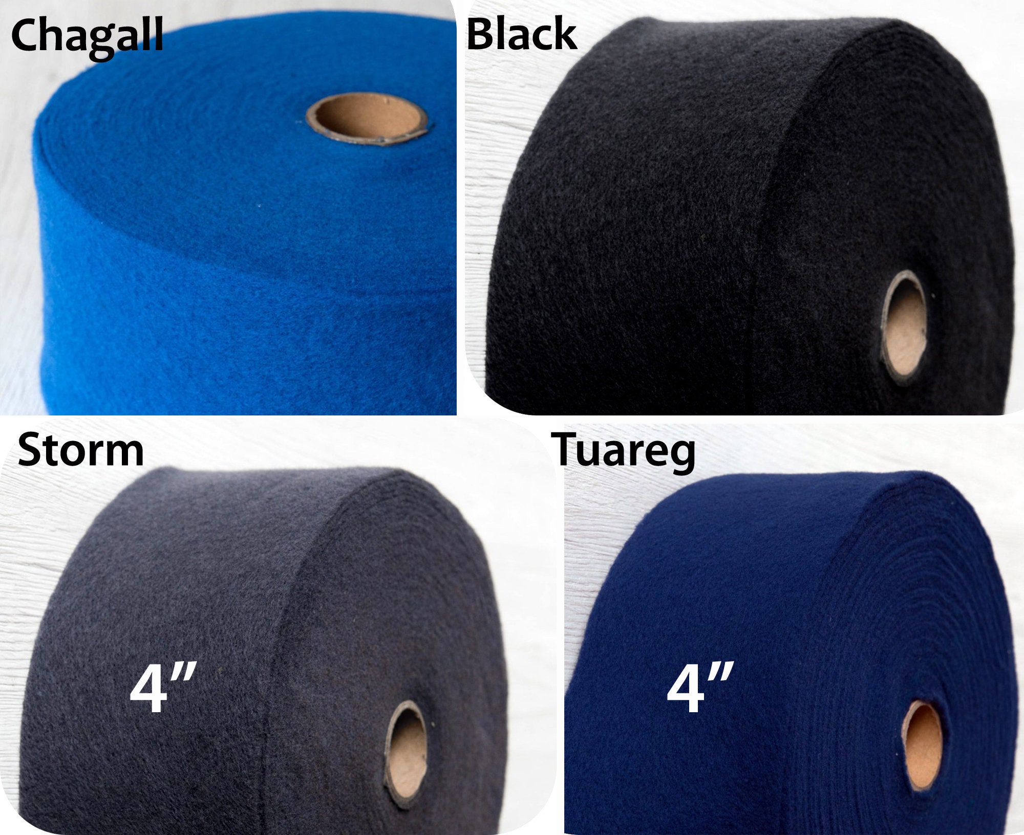 Hat Size Reducers 3 Economy Easy Fit Felt Strips in Black, the