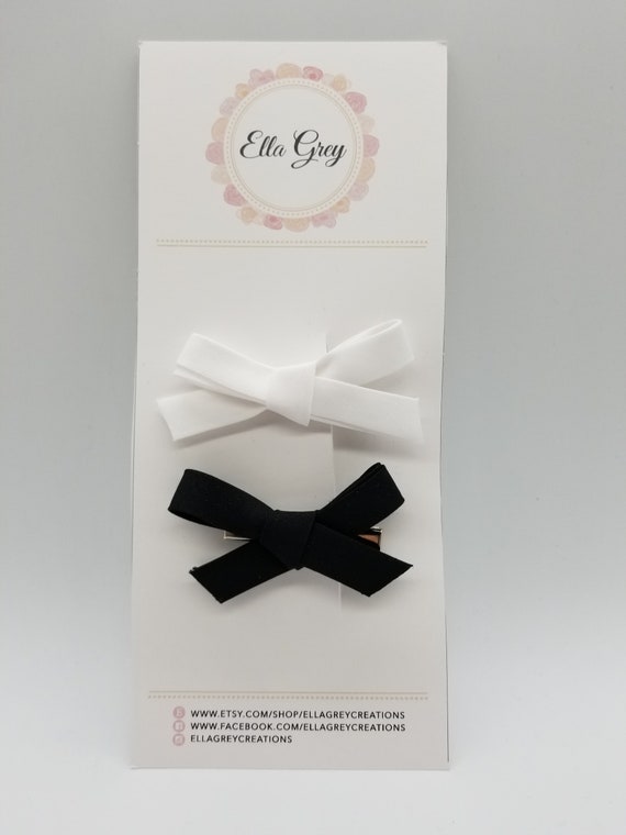 little bow hair clips