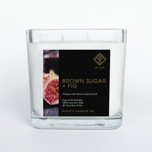 Brown Sugar + Fig 100% Pure Soy Double Wick Candle